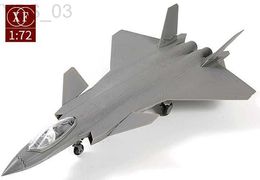 Modèle d'avion 1/ 72 chine J-20 cinquième génération chasseur furtif sans colle modèle de combat rapide Grand Parade combattant YQ240401