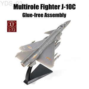 Modèle d'avion 1/72 chine PLA chasseur multirôle J-10C, modèle d'assemblage militaire sans colle, modèle d'avion à monter soi-même, jouet YQ240401