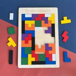 Aircraft modle 1 puzzle en bois bébé jouet tangram montessori matériau éducatif jouet enfant construit des enfants