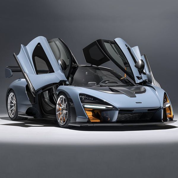 Modèle d'avion 132 McLaren Senna alliage modèle de voiture de sport Diecasts métal jouets véhicules Simulation son et lumière Collection enfants cadeaux 230718