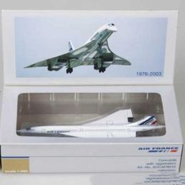 Aircraft Modle 14cm 1 400 Concorde Air France 1976-2003 Modelo de aerolínea Serie de aleación Pantalla Toy Aircraft Model Series Childrens S5452138
