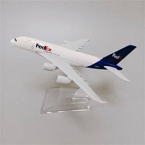 Vliegtuigmodel 16 cm gelegeerd metaal Air Fedex Express Airbus 380 A380 Airlines vliegtuigmodel 1 400 schaal gegoten vliegtuigmodel Gegoten vliegtuigen 231208