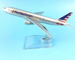 Aircraft Modle 16cm Alloy Metal Aviation AA Airlines Boeing 777 B777 Modèle Airlines Modèle Aircraft W Aircraft Toy Gifts S2452204