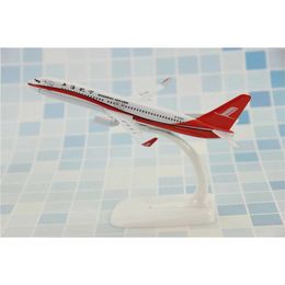 Aircraft Modle 16cm Die Cast Alloy 1/400 Schaal Shanghai Airlines B737-800 737 Aircraft Model Toy Aviation Aircraft Series Gift Exhibition S2452204