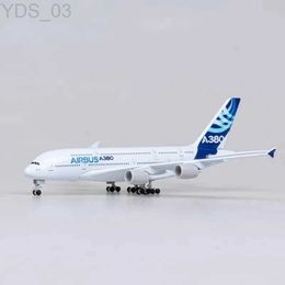 Modelo de avión 18CM A380 Diecast Metal Alloy Modelo de avión de juguete para prototipos Airlines Avión con tren de aterrizaje Juguete para colecciones YQ240401