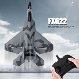 Modèle d'avion 2.4G Planeur RC Drone F22 SU35 Avion à voilure fixe Main Lancer Mousse Dron Télécommande Électrique Extérieur RC Avion Jouets pour Garçons 230504