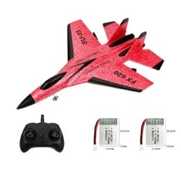 Vliegtuigmodellen 2.4G Zweefvliegtuig RC Drone FX620 SU35 Vliegtuig met vaste vleugel Afstandsbediening Vliegtuig Elektrisch Met LED Buitenspeelgoed RC Vliegtuig SU-35 231018