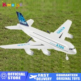 Aircraft Modle 2023 EST A380 RC -vlak 3CH 24G EPP Remote Control Machine Airplane Fixedwing RTF Model Kid buitenspeelgoed voor jongens 230815