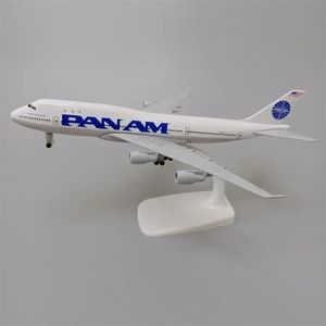 Modelo de avión 20 cm Aleación de metal EE. UU. Air Pan American PAN AM Boeing 747 B747 Russian Lufthansa Diecast Avión Modelo Avión Colecciones de aviones 231208