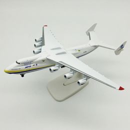 Modelo de avión de 20CM, aleación de Metal fundido a presión, Antonov An225, modelo de avión "Mriya", modelo de réplica a escala 1400, juguete para colección 230508