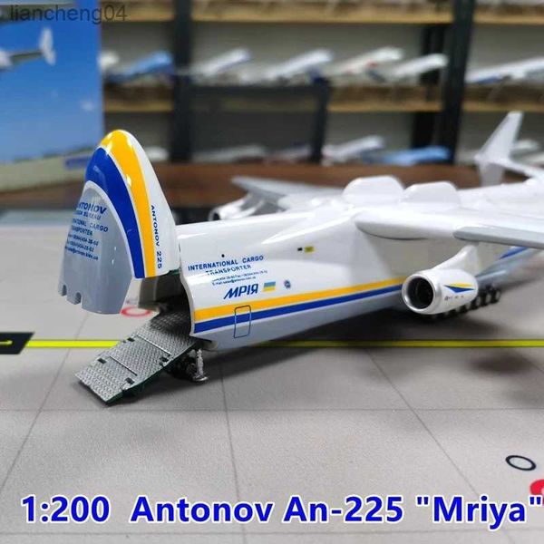 Modelo de avión, escala 1/200 de 42CM para Antonov AN-225 Mriya, avión de transporte, simulación de avión, réplica de plástico de resina, modelo de juguete para colección