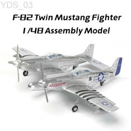 Modelo de avión 4D recién llegados 1/48 ww2 EE. UU. F-82 Twin Mustang Fighter modelo de ensamblaje P-82 avión juguetes militares de plástico YQ240401