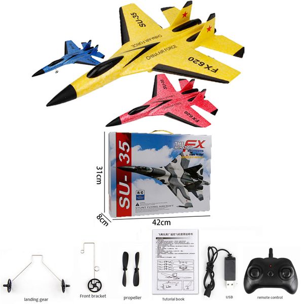 Modèle d'avion 800mAh SU-35 édition améliorée grande batterie avion RC avion RC modèle volant planeurs enfants télécommande avion enfant jouets cadeaux 230904