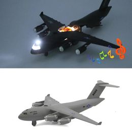 Modèle d'avion en alliage moulé sous pression C17, avion de Transport Hercules, Simulation, lumière sonore, modèle d'avion, cadeau pour enfants, jouets de Collection 231025