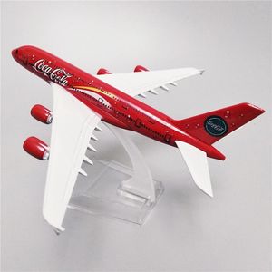 Modèle d'avion alliage métal rouge Air Malaysia Airlines A380 modèle d'avion moulé sous pression Airbus 380 Airways modèle d'avion à l'échelle des avions 16cm jouets 230803