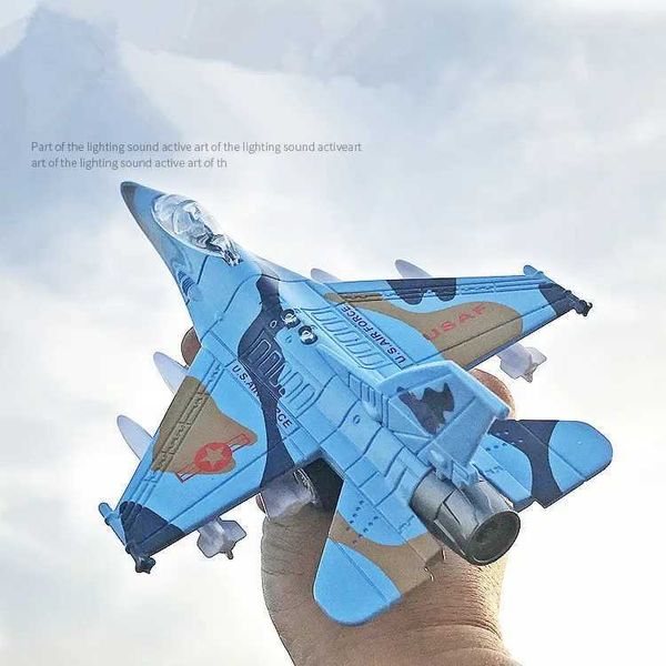 Aircraft modle alliage simulation f16 Fighter Collection Collection Modèle alliage Pull Airplane Toy Car Diecasts Airplane Toy Car Livraison S2452204