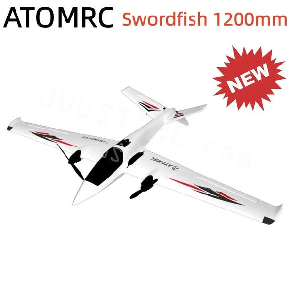 Modelo de avión ATOMRC Swordfish 1200 mm Ala fija Envergadura FPV RC KIT de avión PNP Hobby al aire libre Juguetes para niños Modelo 231113