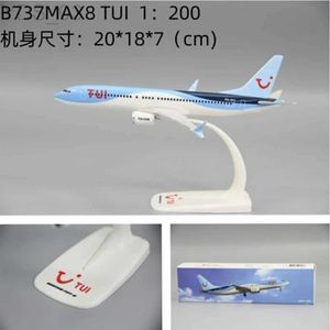 Modèle d'avion B737MAX8 B787-8 TUI Airlines ABS modèle d'avion en plastique jouets modèle d'avion jouet assemblage résine pour Collection YQ240401