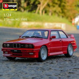 Aircraft Modle Bburago 1 24 M3 E30 1988 3 Series Supercar Alloy Car Static Diecasts Vehicles Model Miniature Scale Collectible Toy 231109