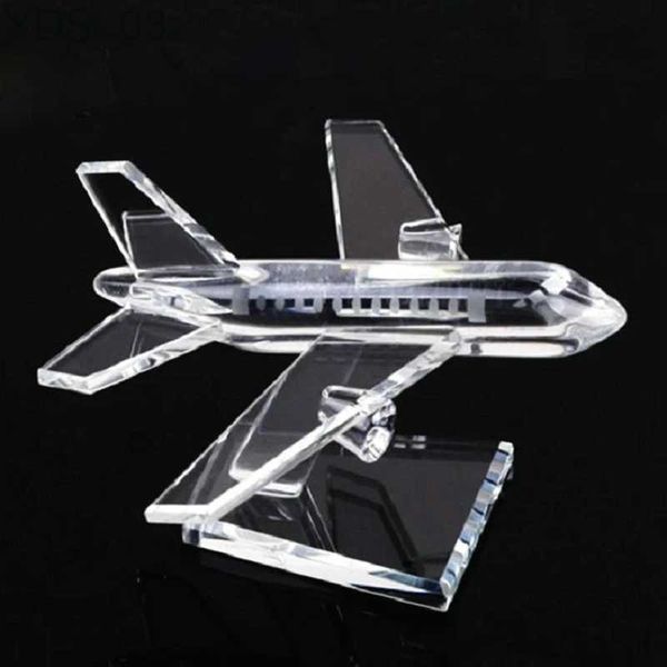 Modelo de avión, cristal delicado, modelo de avión, avión pequeño, arte, decoración de oficina, regalo para niños YQ240401