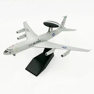Modelo de avión Diecast Metal 1/200 Escala E-3 Sentry AWACS USAF Aviones de alerta temprana Modelos de avión Juguete para colección 231201