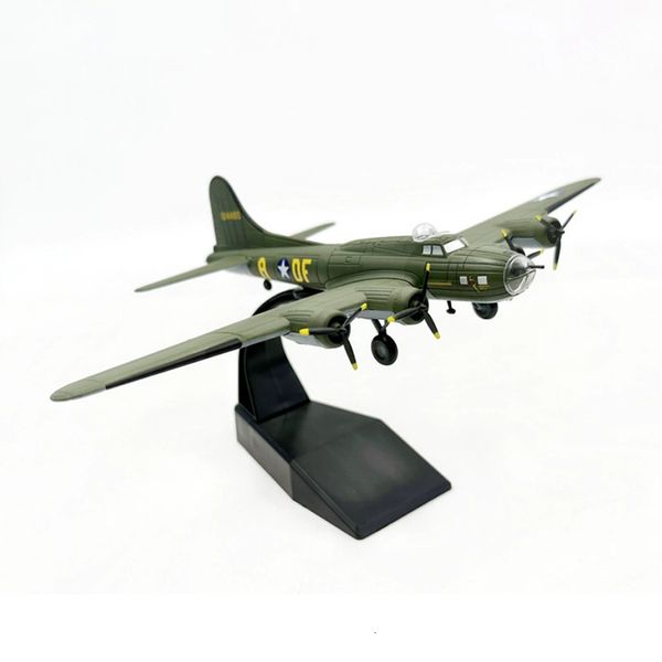 Modèle d'avion en alliage de métal moulé sous pression à l'échelle 1/144 WWII classique bombardier avion B17 avion avion B-17 modèle jouet pour Collection 230718