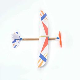 Aircraft modle bricolage créatif modèle avion exquis conception d'oiseau childret modèle avion ceinture en caoutchouc puissante avion éducation (aléatoire) S2452022