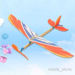 Modelo de avión DIY, juguetes para niños, banda de goma, kits de modelos de aviones propulsados, juguetes para niños, ensamblaje de plástico de espuma, modelo de aviones, juguetes científicos, regalos