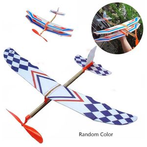 Aircraft modle jouets éducatifs Meilleur cadeau de Noël en caoutchouc élastique aéronef diy mousse avion de vol de vol de volant modèle Aircraft S2452022