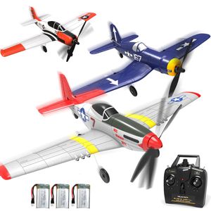 Modèle d'avion EPP 400mm P51D Mustang F4U T28 cheval de Troie 4 Ch 2 4G 6 axes Gyro avion débutant avec stabilisateur Xpilot RTF avion RC 230801