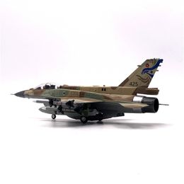 Vliegtuigen Modle F16 Vliegtuig model Speelgoed 1 72 Schaal Israël F-16I Sufa Fighter Model Diecast Legering Vliegtuig Vliegtuigen Model Speelgoed statisch Voor Collectie 230718