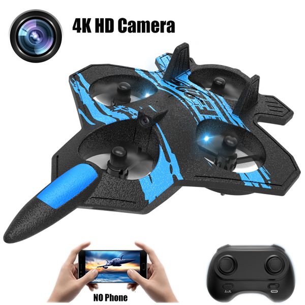 Modèle d'avion F22 RC Avion Drone 4K Caméra HD Professionnelle Avion de Chasse Électrique 2.4G Romote Control Avion Jouets pour Enfants Adultes 230504