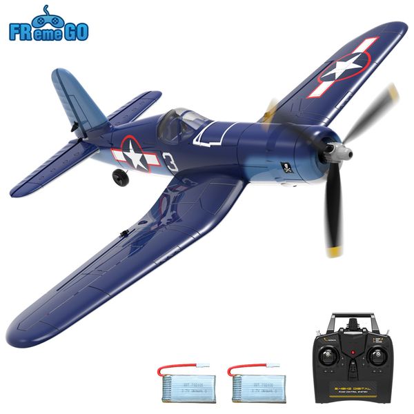Aircraft modle f4u rc plan 2 4GHz 4ch 400mm wingspan une clé aérobatique RTF Remote Control Toys Gifts for Children 230801