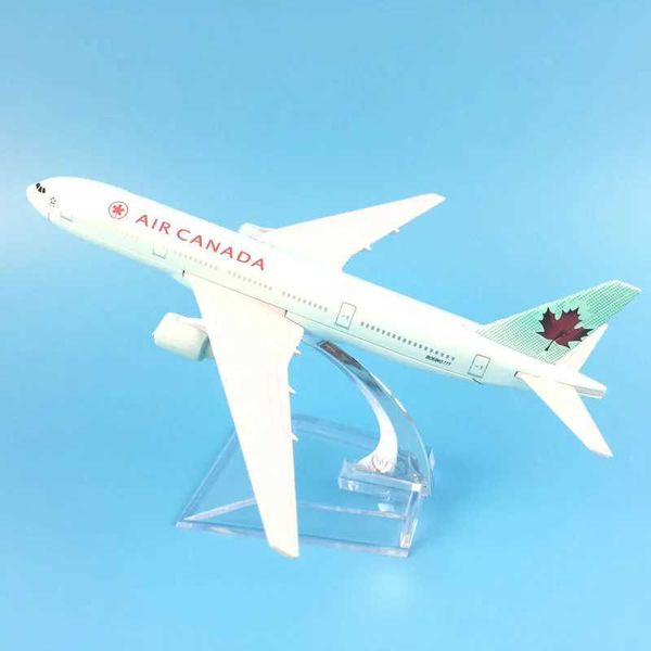 Aircraft modle Livraison gratuite de 16 cm Air Canada Boeing 777 Modèle d'alliage métallique Plan Airplane Modèle jouet avion S2452089
