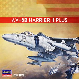 Modle de aeronave HASEGAWA 07228 Modelo de ensamblaje 1/48 Escala AV-8B Harrier II Plus Ataque Modelo de aviones Modelo militar Collection Hobby Diy Toy 230814