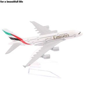 Avion modle chaud 1 pièce 16cm 1 400 Réplique d'aéronef métallique UAE A380 DIE MODÈLE DE CASSE