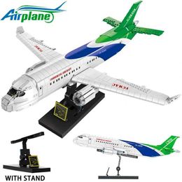 Aircraft Modle Ideas Series City Passeport Plan Building Blocy Blocy 787 Dreamliner Model Bloc Assembly Toy Childrens Birthday Gift MOC S5452138