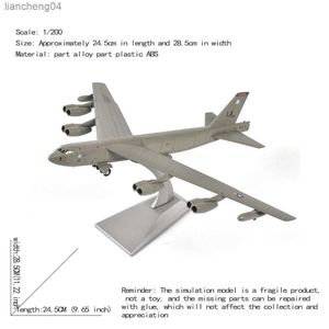 Modèle d'avion JASON TUTU 1/200, modèle en alliage moulé sous pression, modèle d'avion B52 bombardier militaire de chasse B-52, livraison directe