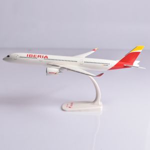 Modelo de avión JASON TUTU escala 1/200 Iberia Airbus A350 modelo de avión modelo de avión montaje de avión gota de avión de plástico 230803