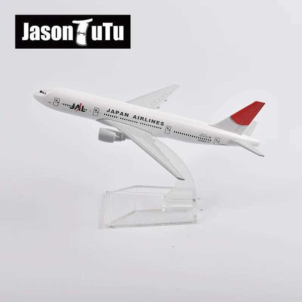 Aircraft modle Jason Tutu 16cm Japan Airlines Boeing 777 Modelo de avión modelo de avión aeronave Metal 1/400 Planes de escala Fábrica y240522