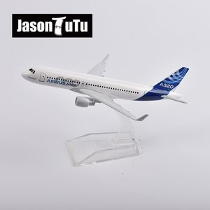 Modelo de avión JASON TUTU 16 cm Modelo original Airbus A320 Modelo de avión Modelo de avión Avión Diecast Metal Escala 1/400 Factory Drop 230830