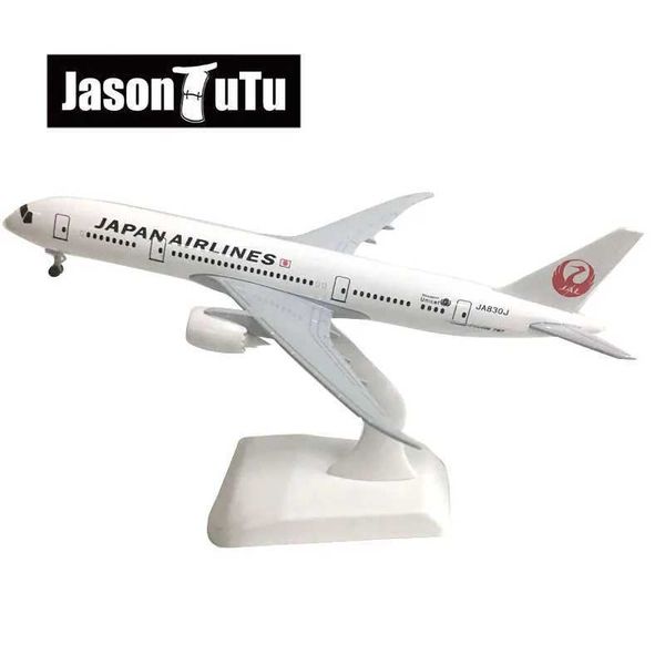 Aircraft modle Jason Tutu 20cm Japan Airlines Boeing 787 Modelo de avión modelo de avión aeronave Metal 1/300 Planes de escala Fábrica y240522