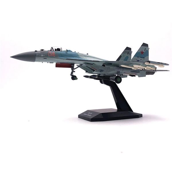 Modèle d'avion Jason TUTU modèle d'avion 1/100 chasseur de l'armée de l'air russe Su 35 modèle en alliage moulé sous pression 1 100 avions métalliques 231206