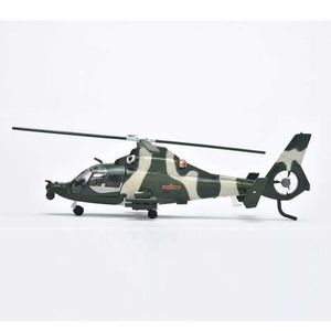 Aircraft modle Jason Tutu Airplane Model Aircraft Chinese Armed Helicopter Z9 Fighter Alloy Metal Diecast 1 100 Planes à échelle Dropshipping Y240522