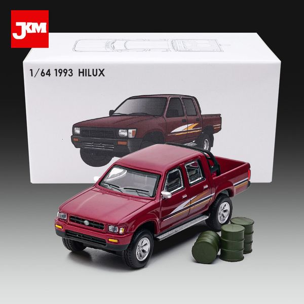 Modèle d'avion JKM 164 1993 Hilux modèle de voiture en alliage moulé sous pression classique véhicules de ramassage tout-terrain jouets miniatures pour enfants adultes garçons cadeaux 230718