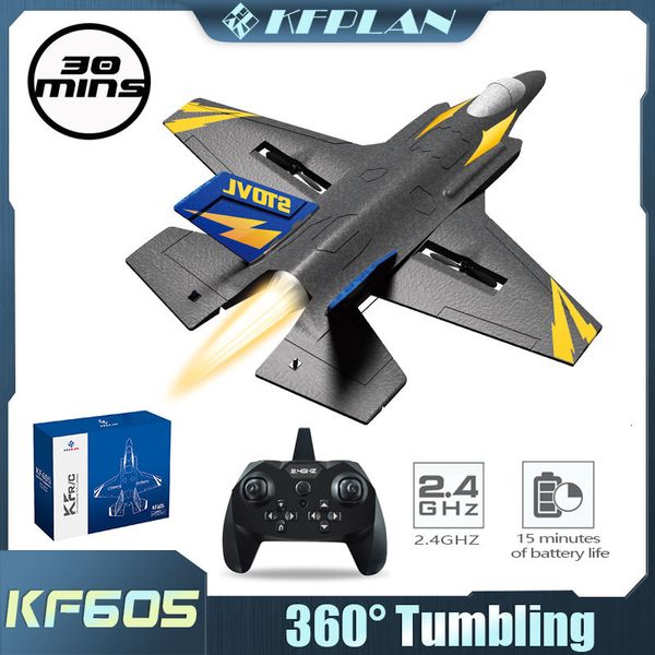 Modèle d'avion KF605 planeur 2 4G Gyroscope à voilure fixe modèle RC Durable EPP mousse Long vol jouets électriques pour enfants 230801