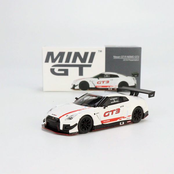 Aeronave Modle Mini GT 1 64 Escala Nissan Gtr Nismo Racing Aley Car Model 230816