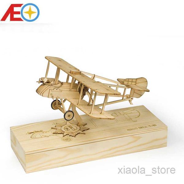 Modelo de avión Nuevo 1 45 Mini Airco DH.2 Modelo estático DIY Juguetes de madera Rompecabezas 3D de Dancing Wings HobbyHKD230701