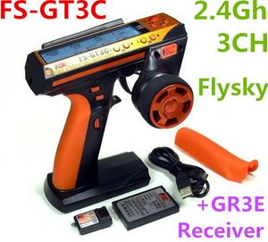 Modelo de avión Original Flysky FS GT3C 2 4Ghz 3CH AFHDS sistema Digital de salto de frecuencia automático con receptor GR3E para barco RC 230719