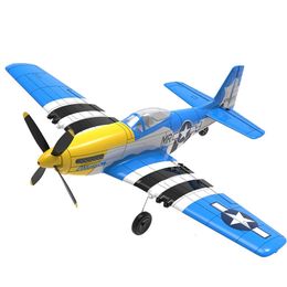 Vliegtuigmodel P51D Vliegtuig Eén toets Aerobatic 2 4G 4-kanaals vliegtuig Mustang EPP 400 mm W Xpilot-stabilisatiesysteem PNP 230808